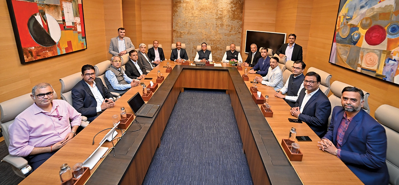 ATGL leadership seated around a boardroom table during a Strategic Planning Workshop